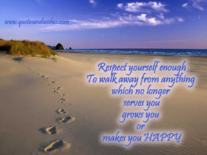 ... from anything which no longer serves you grows you or makes you happy