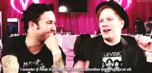 Andy Hurley Quotes Patrick stump andy hurley