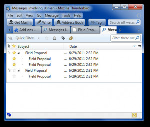 thunderbird pop download sent messages