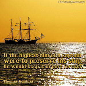 Thomas Aquinas Quote – Art of a Captain