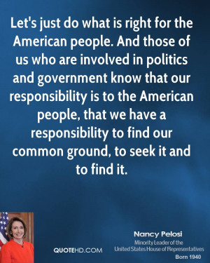 Nancy Pelosi Politics Quotes