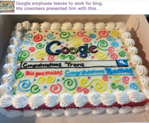 Clever farewell message by Google employees