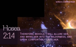 Bible Quote Hosea 2:14 Inspirational Hubble Space Telescope Image