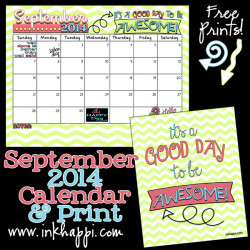 september 2014 calendar when i make a new calendar every month it ...