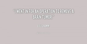lou gramm brain tumor