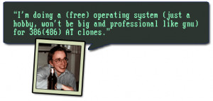23. Linus Torvalds, father of Linux: