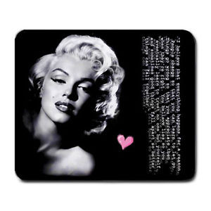 Marilyn-Monroe-Pink-Quote-Stylish-Collectibles-Gift-Large-Black-Mouse ...