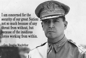 General MacArthur also voiced some troubling concerns regarding ...