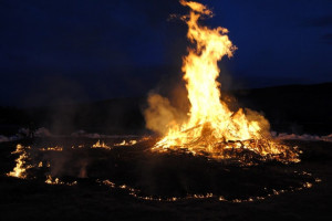 Making a bonfire on Walpurgis Night is a tradition in most of Sweden.