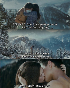 ... this image include: eclipse, funny, bella swan, jacob black and kiss