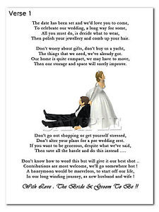 Wedding Poems For Bride And Groom Image is loading wedding-cash-