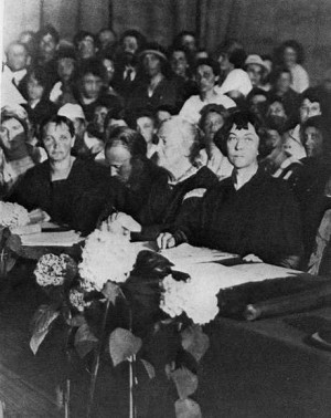 Alexandra Kollontai at the International Women's Conference, 1921
