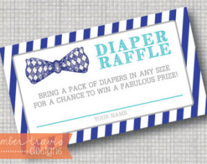 ... Raffle, Stripes, Baby Shower Games, Diaper Raffle Game, 10 per page