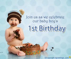 Images Of Happy 1st Birthday Grandson Greeting Card Wallpaper ...