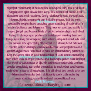 Perfect Relationship Is About Real People..