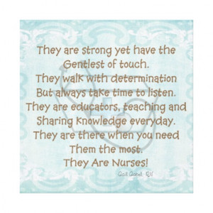 Canvas Nurse Poem Wall Art 