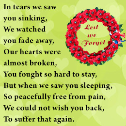 Verses for Memory of Loved Ones