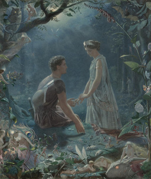 throughart:Hermia and Lysander, a midsummer night’s dream, 1870 ...