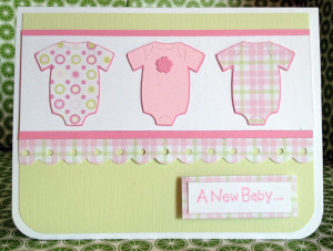 New Baby Cards - Cricut New Arrival Cartridge