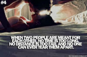 When two people are meant for each other. No time is too long, no ...