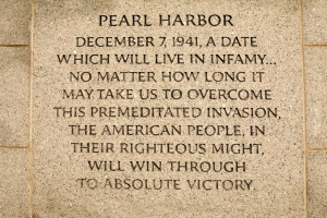 december 8th the day after the attack on pearl harbor