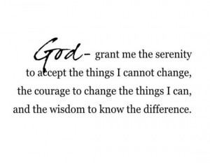 ... serenity vinyl wall decal lettering quote prayer poem 22H X 36W QT0076