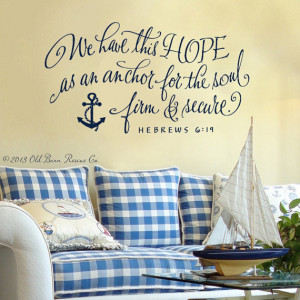 Anchor Quotes From The Bible Verse with anchor hand