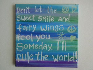 Canvas Quote. SALE. Original Girls Room Decor. Girls room painting. 12 ...