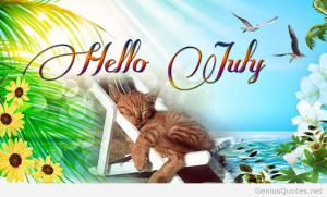 Hello july animal wallpaper