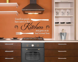 eaten in this Kitchen Cook- Vinyl Lettering decalwall words quotes ...
