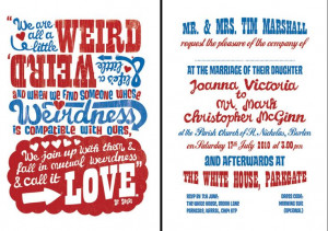 favorite dr. seuss quote! and on a wedding invite?! perfect.