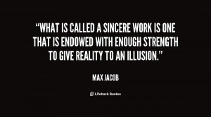 What is called a sincere work is one that is endowed with enough ...