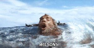 Animated gif from Cast Away of Tom Hanks flailing in the ocean ...