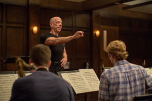 ... as Fletcher, gives a dependable but unsubtle performance in Whiplash