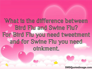 Difference between Bird Flu and Swine Flu...