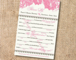 Printable Wedding Shower Game Movie Love Quotes
