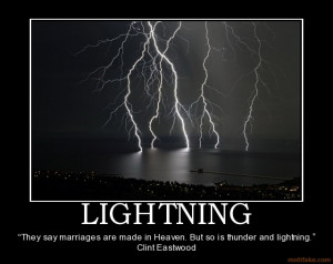 ... so is thunder and lightning.” Clint Eastwood demotivational poster