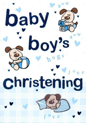 Christening Cards - Boy
