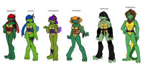 TMNT gender swap... by Lily-pily
