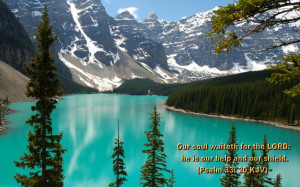 Psalm 33:20 Bible Verse Nature