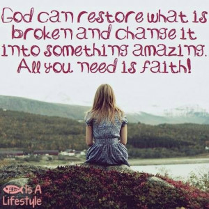 God can restore.. Marriages can be restored and made new and better ...