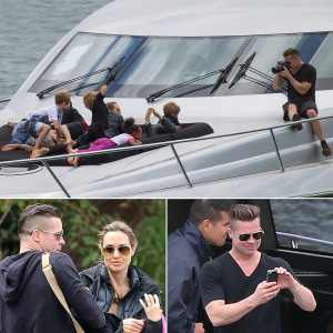Brad Pitt and Angelina Jolie on a Yacht | Pictures