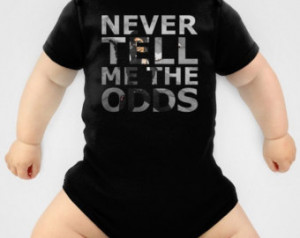 Star Wars Han Solo Never Tell Me The Odds Infant Onesie
