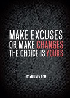 Stop with the excuses Healthymetoday.myitworks.com