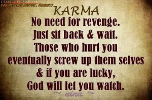 Call it Karma, the Bible calls it sowing and reaping. God is not ...