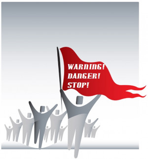 Red flag on the field