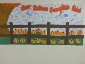 Pattern pumpkin patch bulletin board