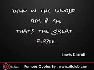 You Are Currently Browsing 15 Most Famous Quotes By Lewis Carroll