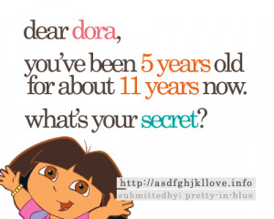 Dear Dora, You’ve Been Five Years Old For About Eleven Years Now ...