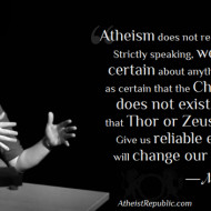Michael Nugent: Atheism does not require certainty